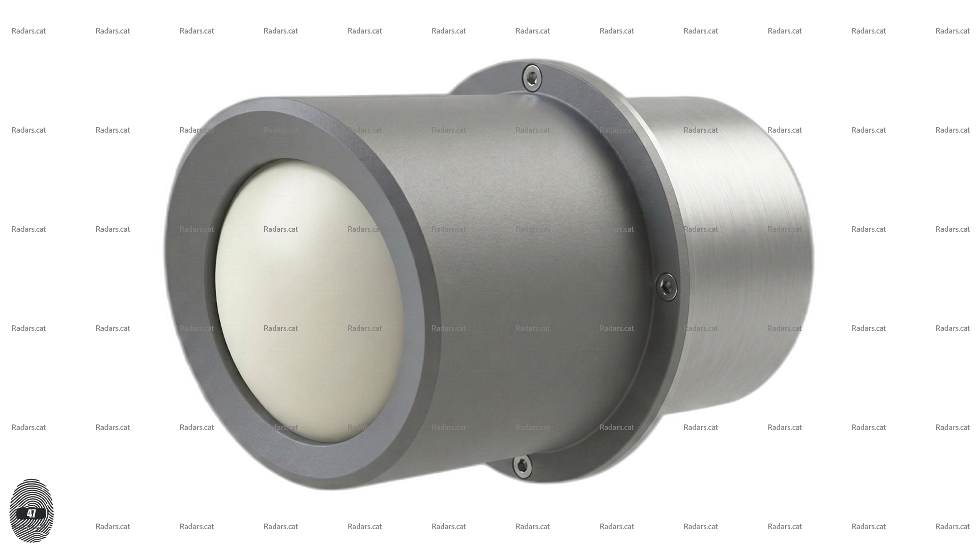 Render tridimensional de la antena de radar mòbil Cirano