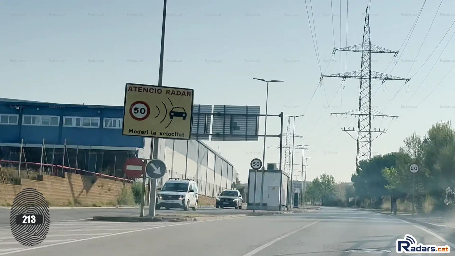 Fotografia Senyal Radar Terrassa Avinguda del Vallés 13 sentit Matadepera