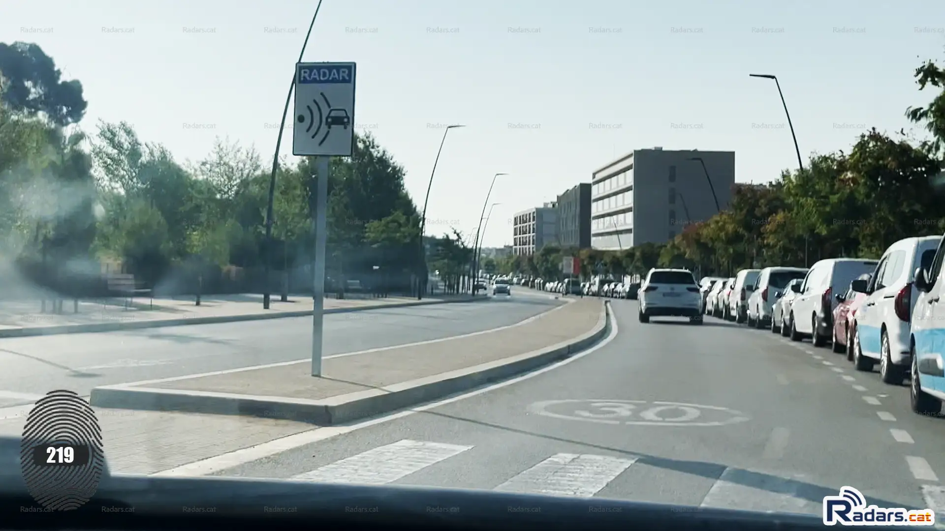 Fotografia Senyal Velocitat Multaradar C Terrassa Carretera de Rellinars sentit Centre