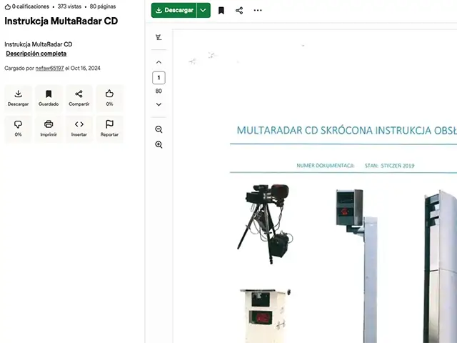 Manual Multaradar CD by LIFOR Polonia