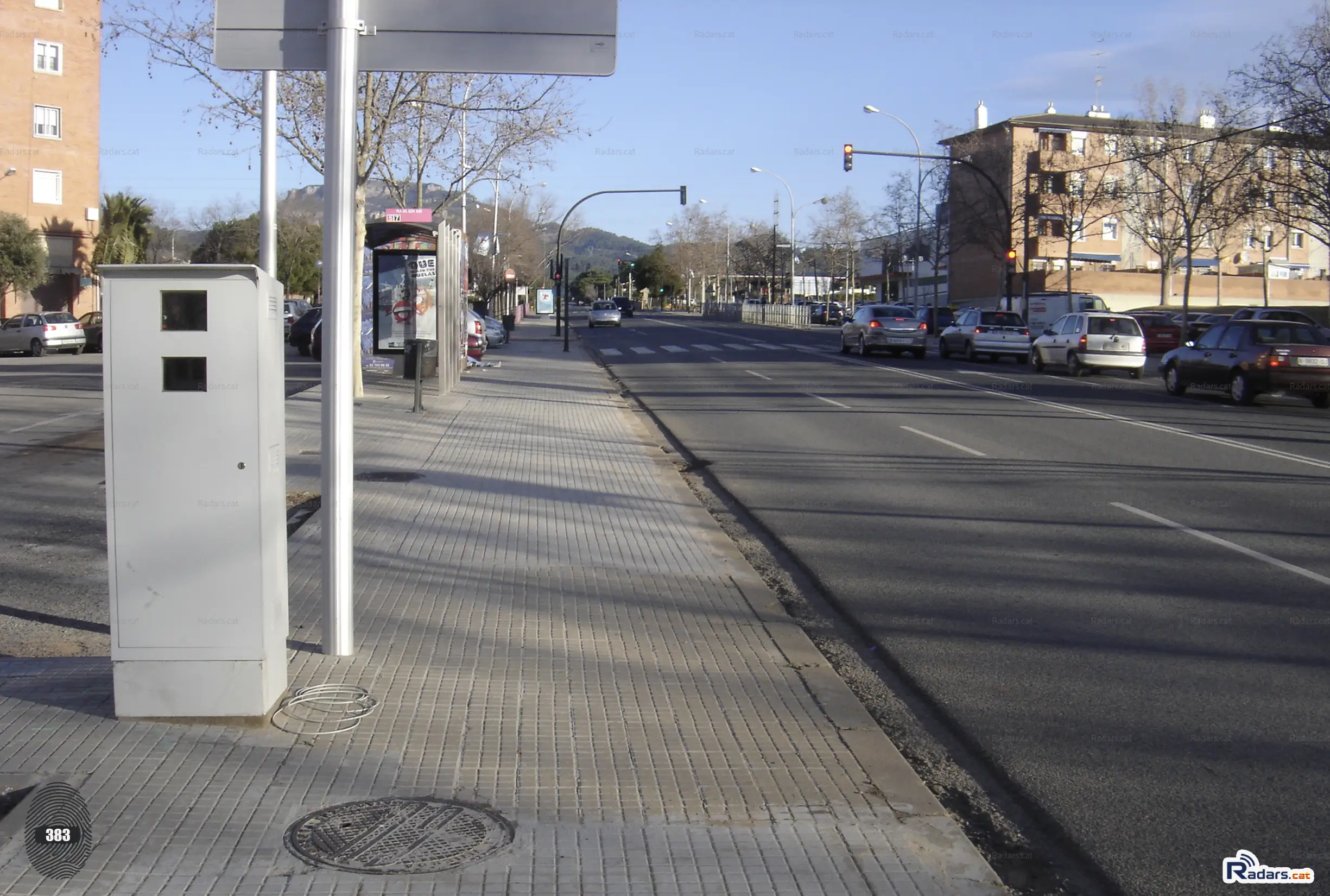 Fotografia Radar Velocitat Multanova Terrassa Carretera Matadepera - Primer pla frontal HERO