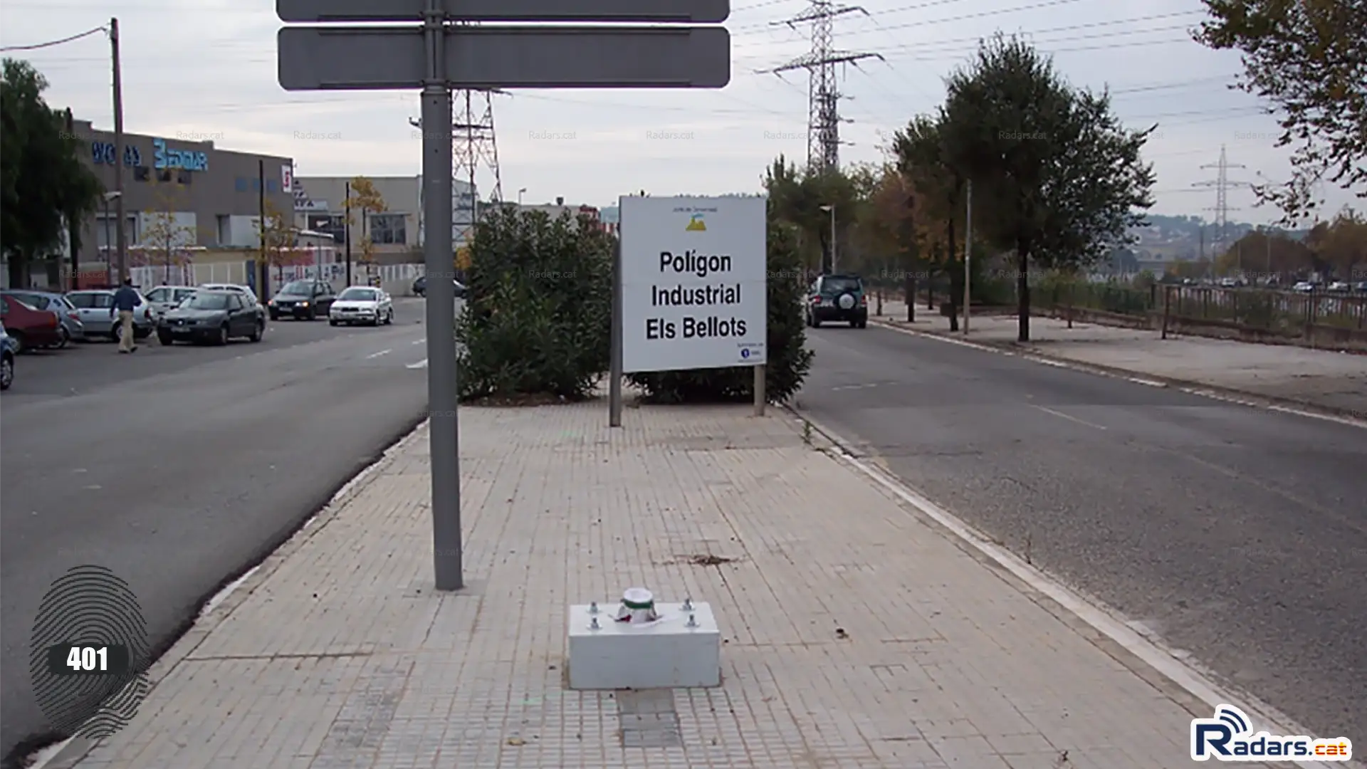 000401 fotografia radar velocitat multanova terrassa avinguda valles 348 detall lancoratge ca v01.