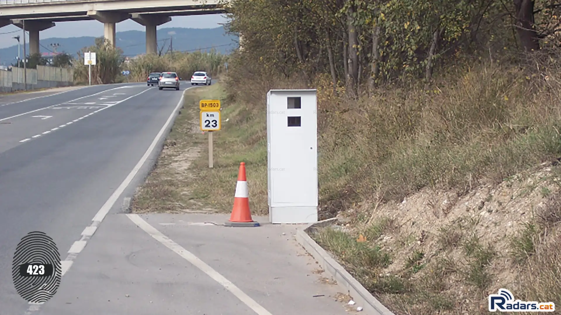 Fotografia Radar Velocitat Terrassa Multanova BP-1503 KM 22,9 - Primer pla frontal
