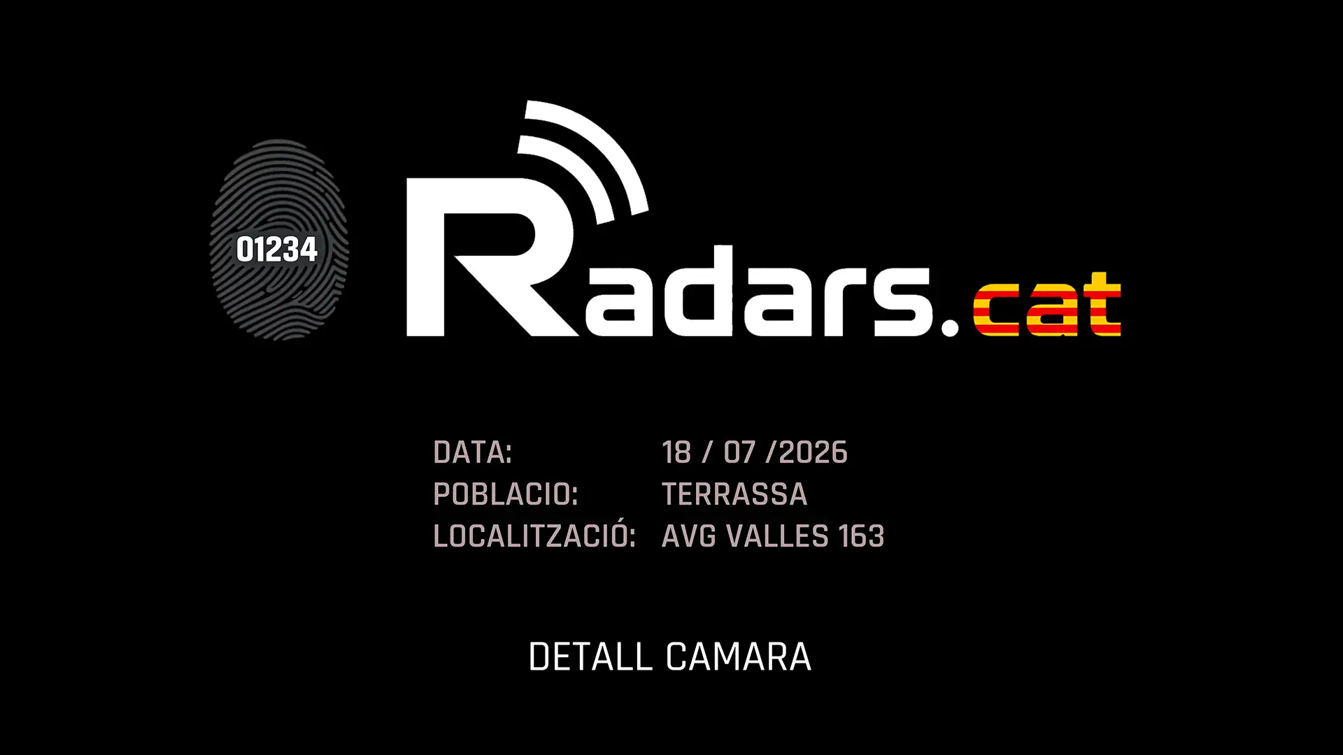 Video Radar Velocitat Multaradar C/P Terrassa Avinguda del Vallès 167- Detall Càmera
