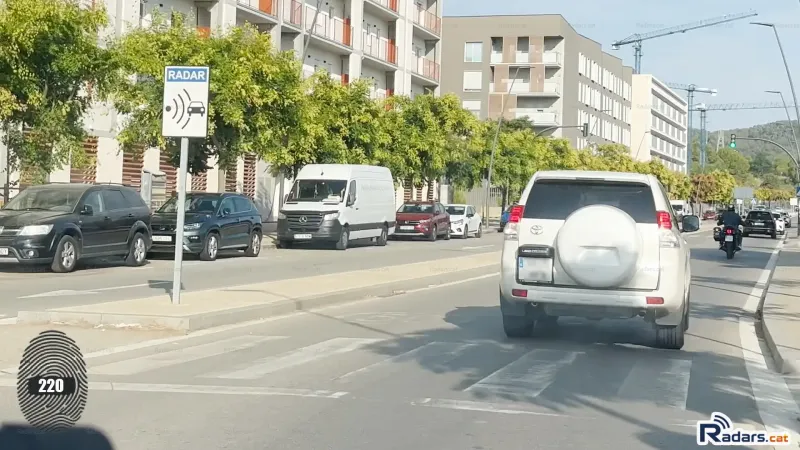 Fotografia Senyal Velocitat Multaradar C Terrassa Carretera de Rellinars sentit B-40