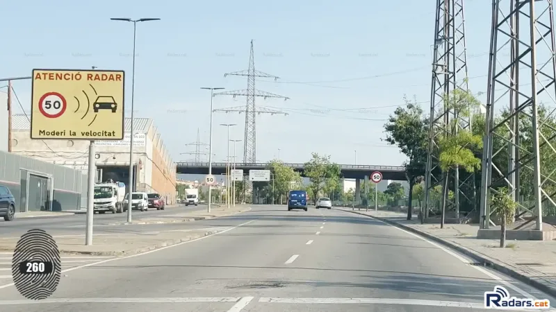 Fotografia Senyal Velocitat Multaradar C Terrassa Avinguda del Vallès 181-bis (V2) Sentit Matadepera (2)